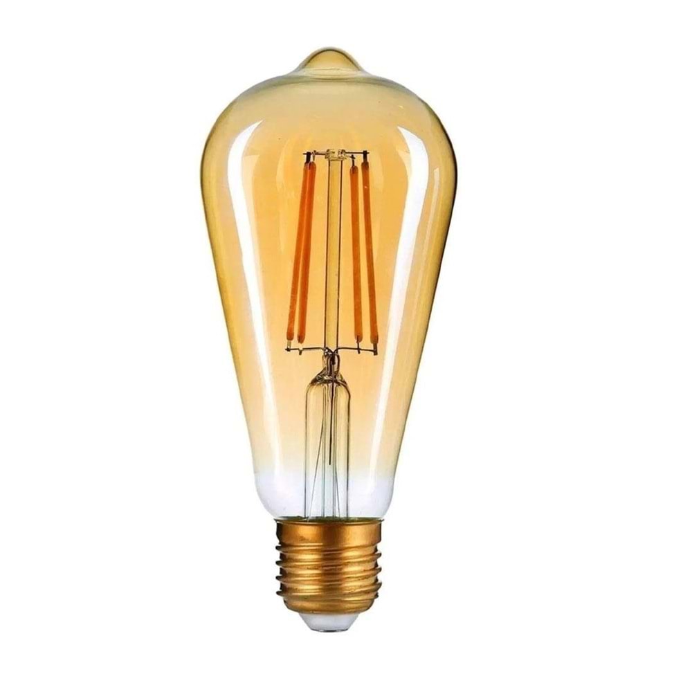 ZMR 4W AMBER ST64 RUSTİK LED AMPUL E27 2200K 410LM 333174