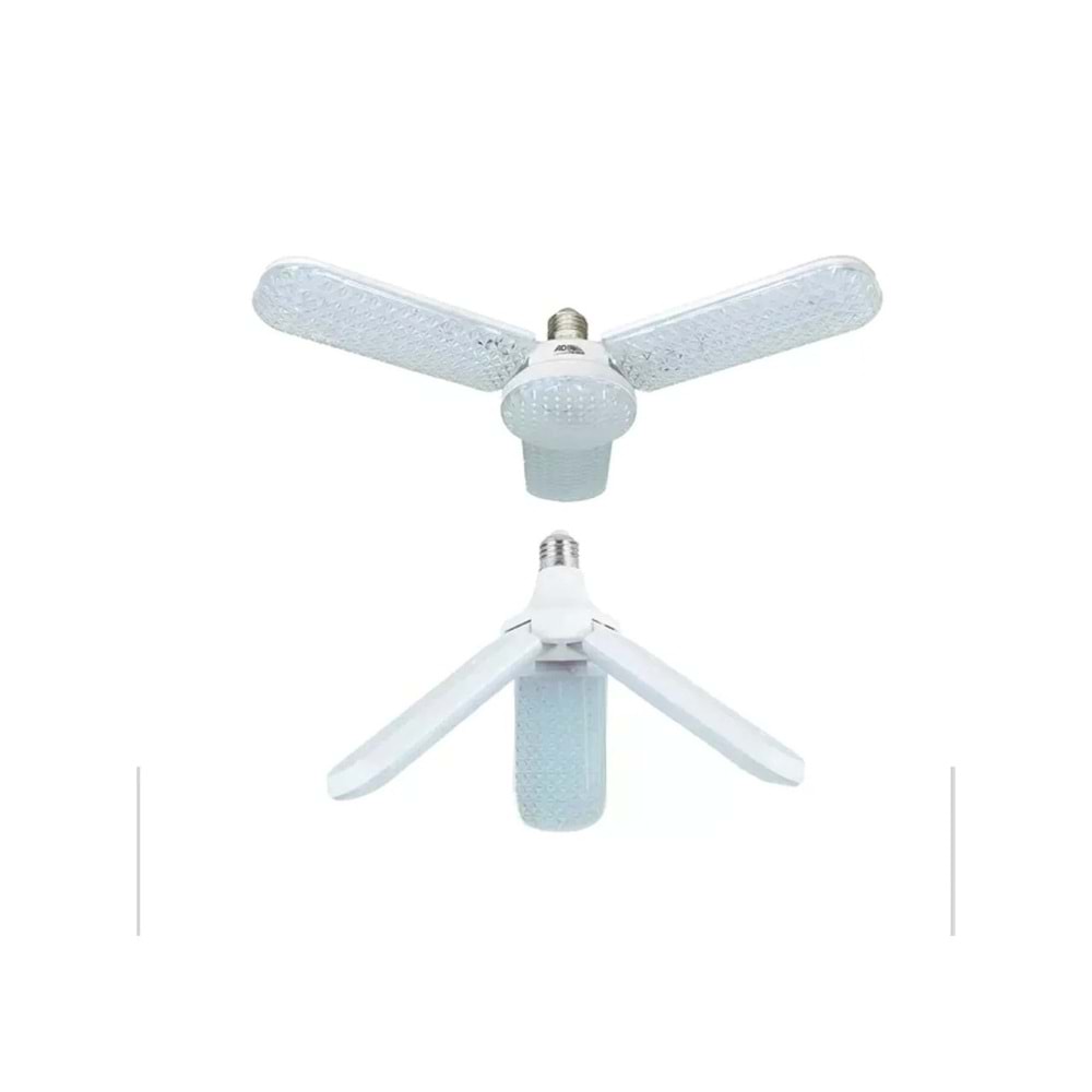 Zmr 40w E27 Kristal Katlanabilir Pervane Model Led Ampul 3+1 Kanatlı Led Ampul 4080LM 333177
