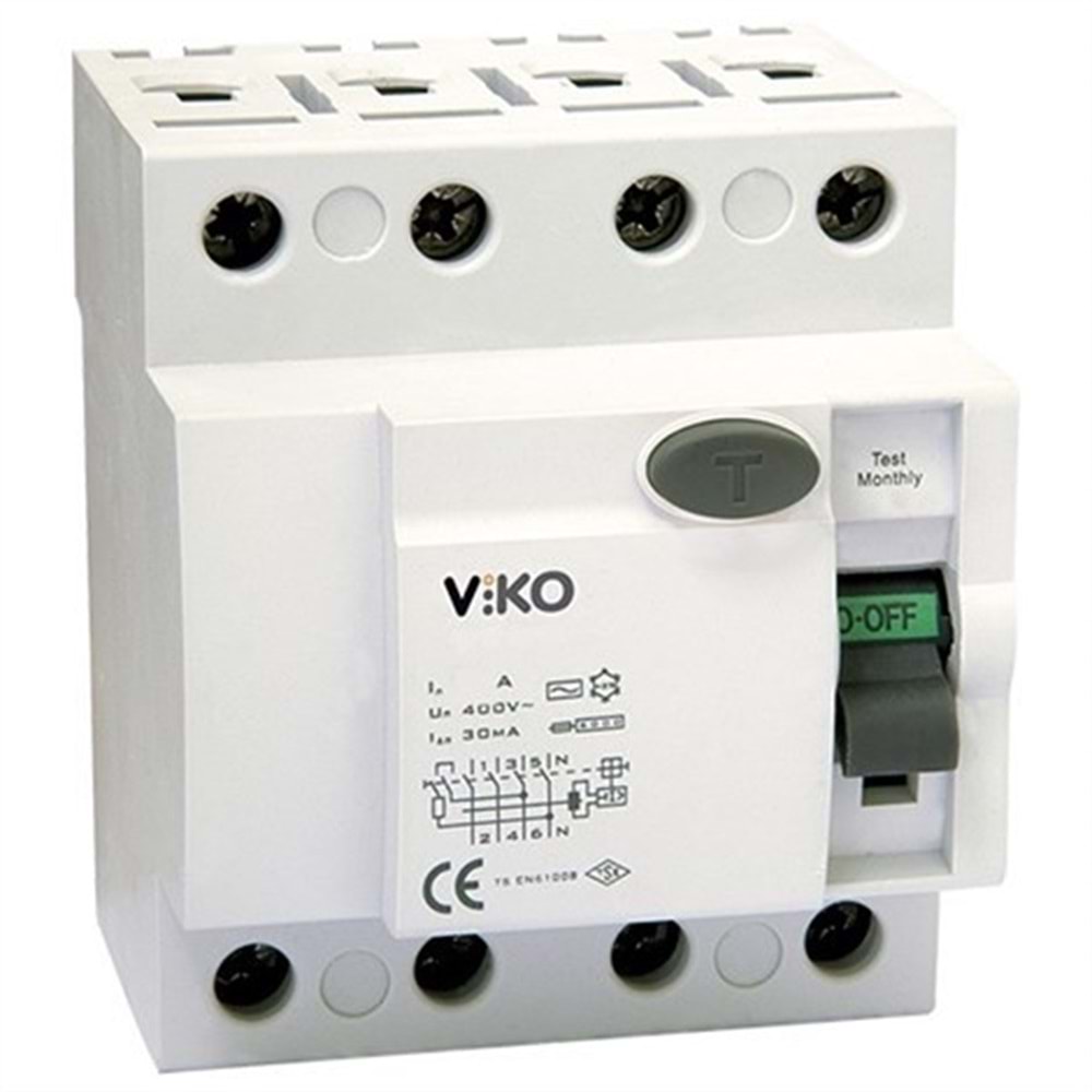 Viko Kaçak Akım Koruma Rölesi 4x40 300mA 342003