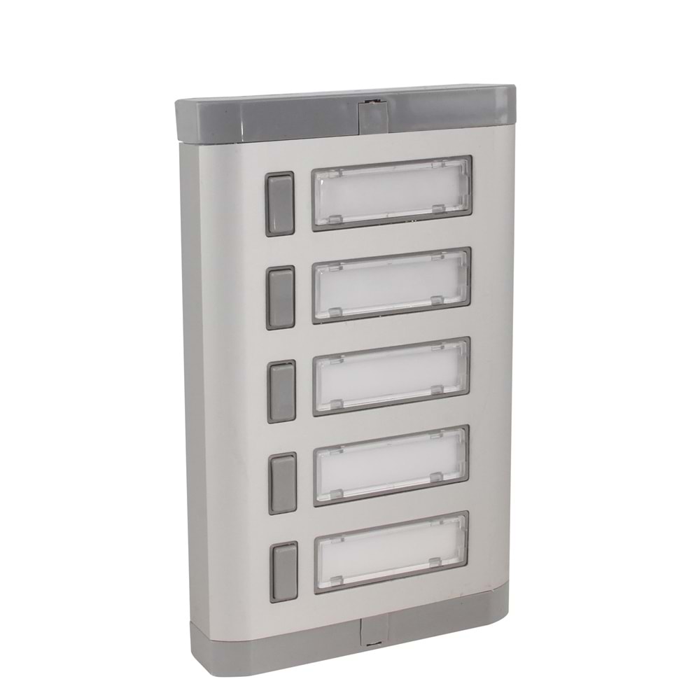 BEŞLİ (5) LÜKS ALÜMİNYUM ZİL BUTONU 344101