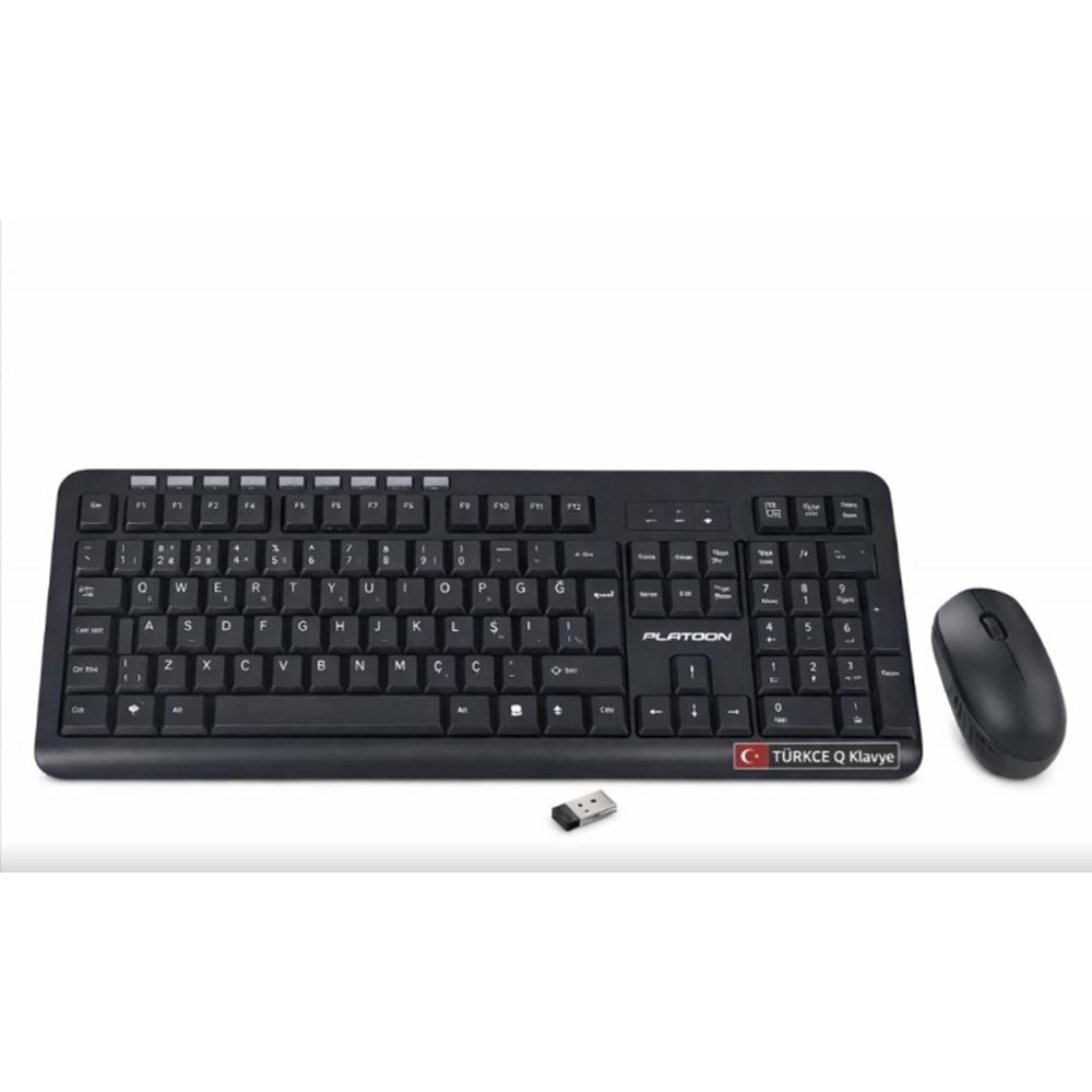 Platoon PL-355 2.4GHz Multimedia Kablosuz Klavye Mouse Set Türkçe Q 417054