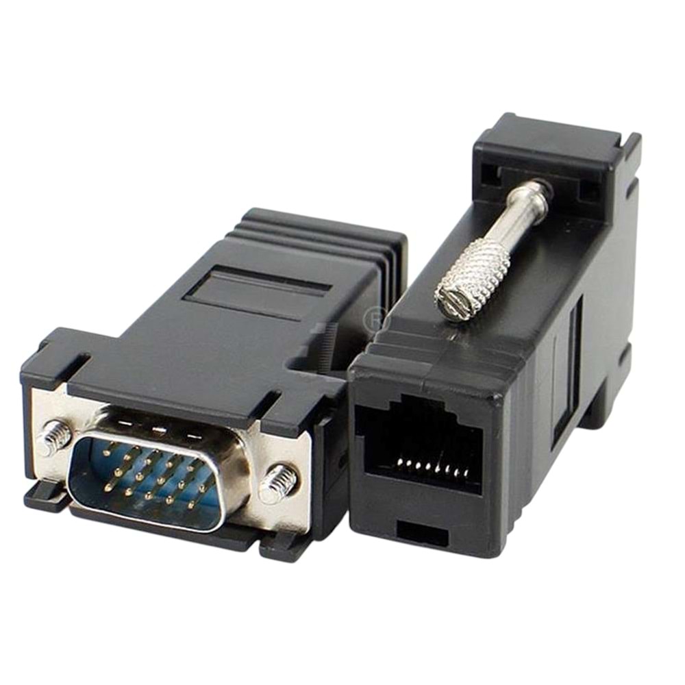 Rewel VGA Extender RJ45 CAT5/CAT6/CAT7 Uzatıcı Çevirici (2'li Paket) 634251