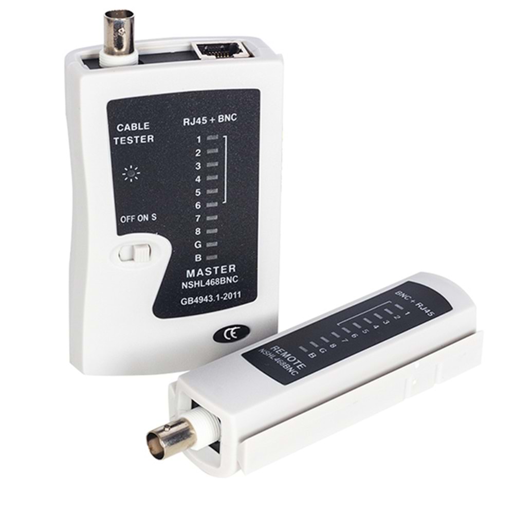 Powermaster PM-8284 Profesyonel RJ45 -BNC Network Test Cihazı 640060