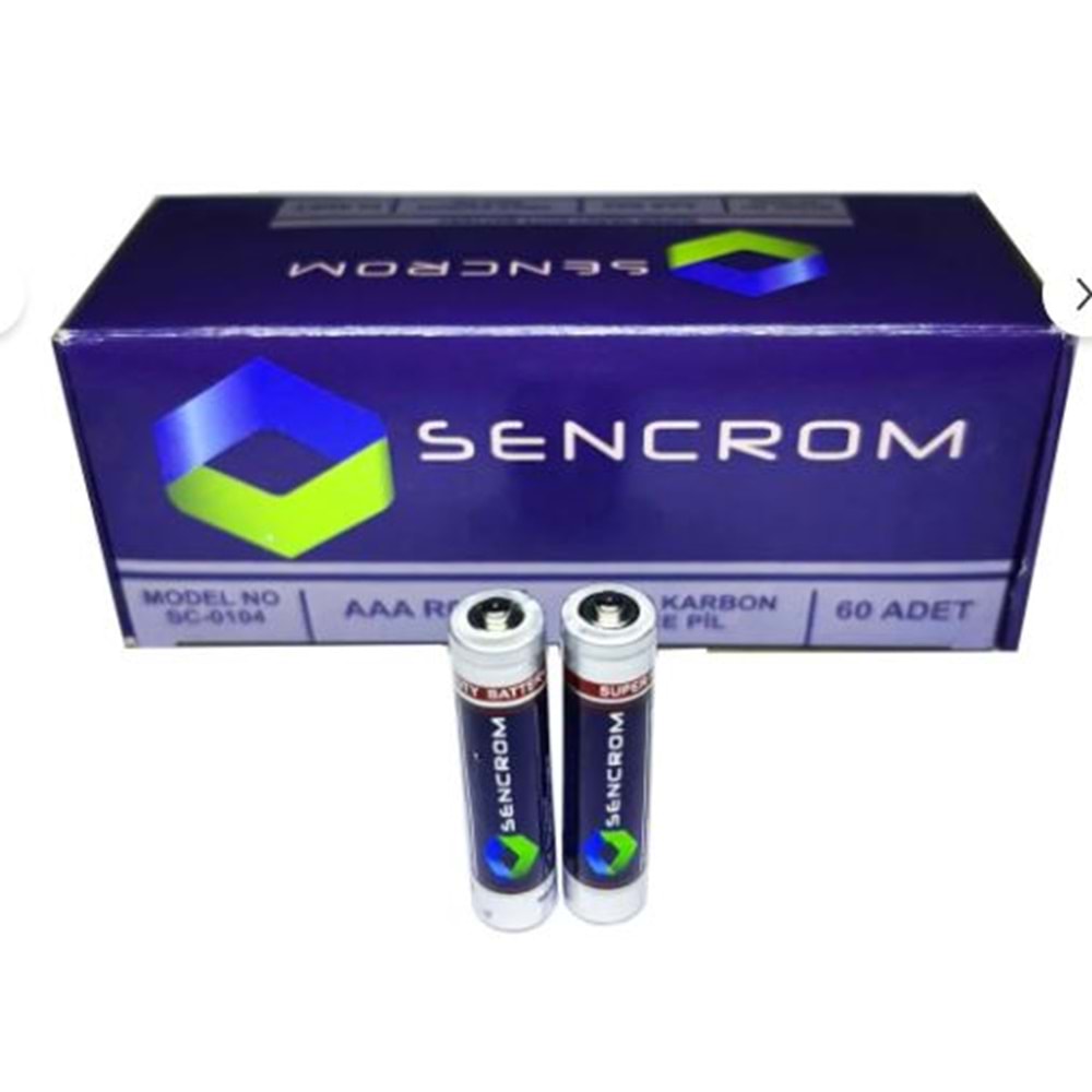 Sencron AAA (ince) Kalem Pil 60 Adet 661083