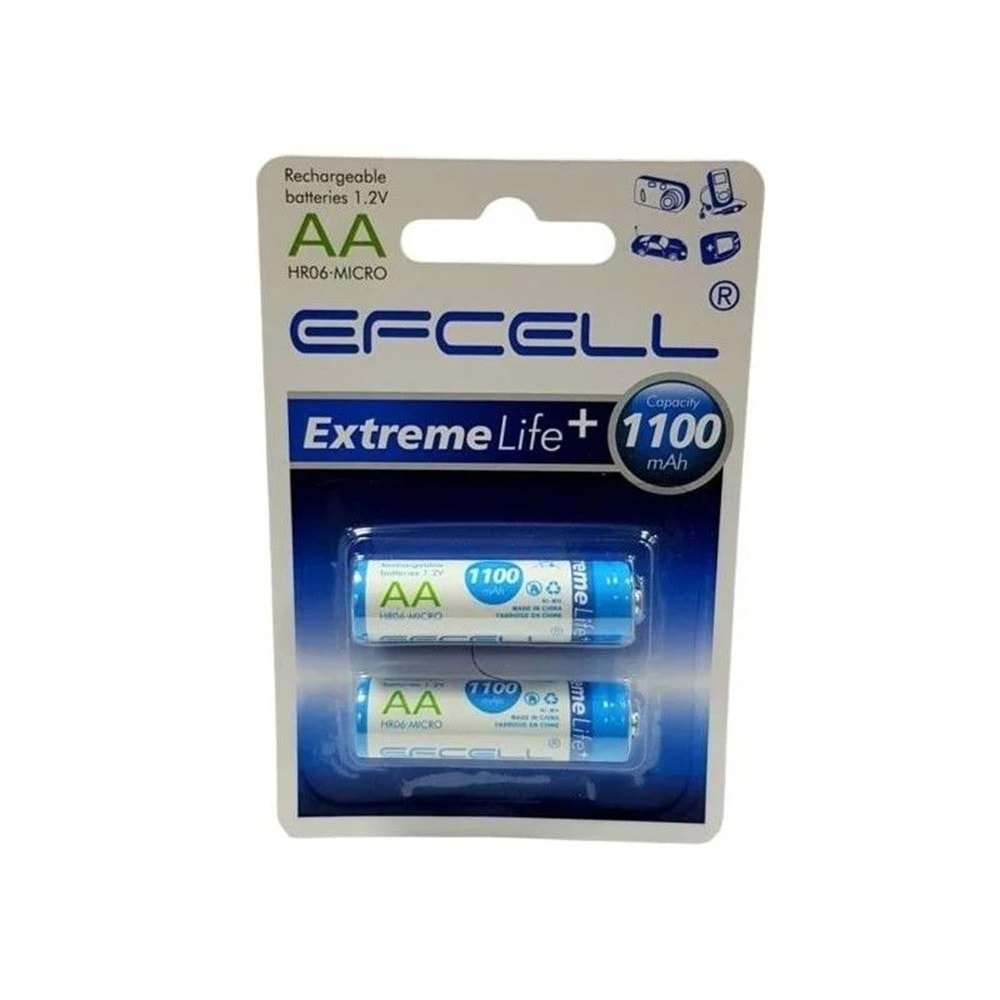 Efcell 1.2V Aaa Sarjli 1100 Ma Kalem Pil 2 Lİ 661185
