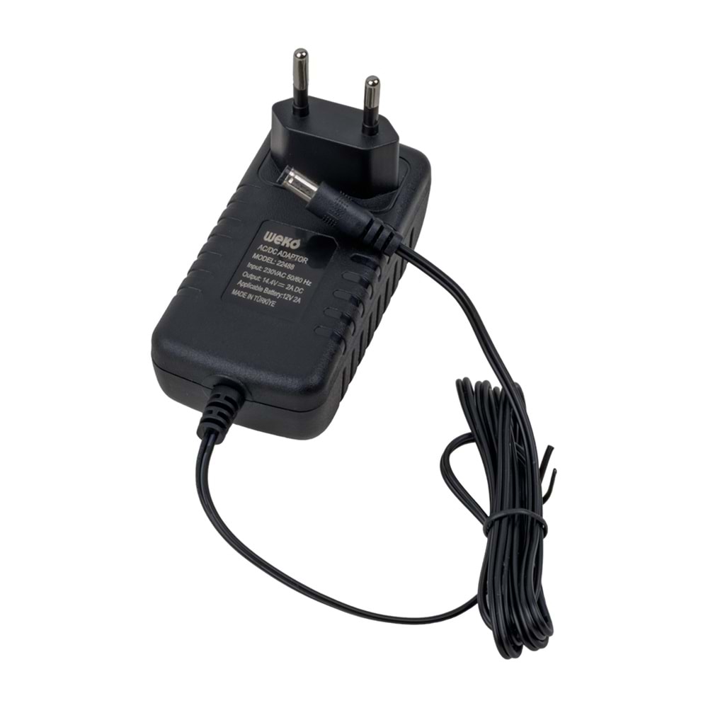 14.4 Volt - 2 Amper 5.5*2.5 Uçlu Akü Şarj Cihazı 664014