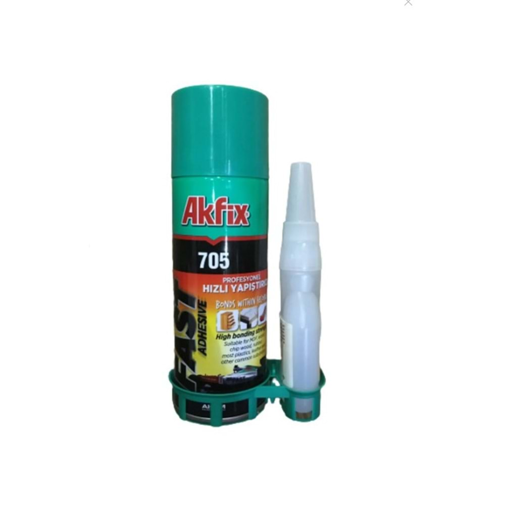 Akfix 705 Profesyonel Hızlı Yapıştırıcı 200ml + 50gr 950067