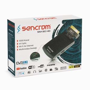 SECROM SM-30 PLUS HDMI Scart FHD Uydu hem scart hem hd uydu 111079
