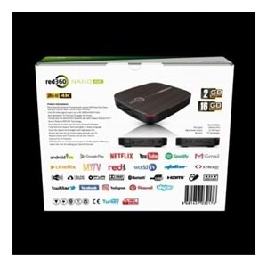 Redline RED360 Nano 4K Smart 2GB + 16GB Android Tv Box FREEİPTV 114024