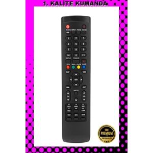UZAKTAN KUMANDA - UYUMLU MODELLER 1.KALİTE KUMANDA -- Maza-Mapp 1231 Profilo Smart Lcd Led Tv Kumandası 125019 E60/B