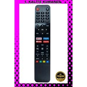 1.KALİTE KUMANDA --Maza-Mapp 1239 Beko Arçelik Netflix Lcd Led Tv Kumandası 125042 EC7