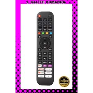1.KALİTE KUMANDA --Maza-Mapp 1265 Awox Netflix Tuşlu Lcd Led Tv Kumandası 125091 EF7