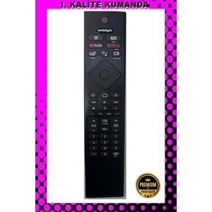 1.KALİTE KUMANDA --Maza-Mapp 1249 Sesli Philips Akıllı Lcd Led Kumandası 125097