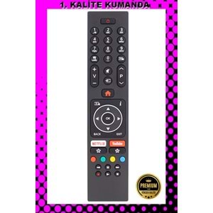1.KALİTE KUMANDA --Maza-Mapp 1174 Vestel Netflix Youtube Lcd Led Tv Kumandası 125104 ED11