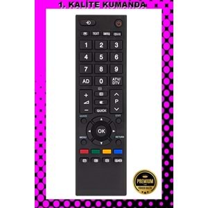 1.KALİTE KUMANDA --Maza-Mapp 1233 Toshiba Lcd Led Tv Kumandası 125110 EE7