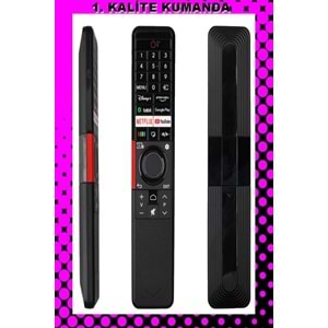 UZAKTAN KUMANDA - UYUMLU MODELLER 1.KALİTE KUMANDA --Maza-Mapp ZAPPTECH 1373 Vestel Universal Netflix Youtube Google Play Ses Komutsuz Lcd Led TV Kumandası 125124