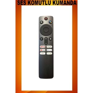 UZAKTAN KUMANDA - UYUMLU MODELLER SES KOMUTLU MİKROFONLU Maza-Mapp 1380 Xiaomi Tv Box 4K Android Akıllı Kumanda Ses Komutlu Tv Kumandası 125260