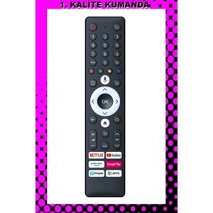 UZAKTAN KUMANDA - UYUMLU MODELLER 1.KALİTE KUMANDA --Maza-Mapp 1376 Arçelik Beko Ses Komutsuz Android Tv Kumandası 125277