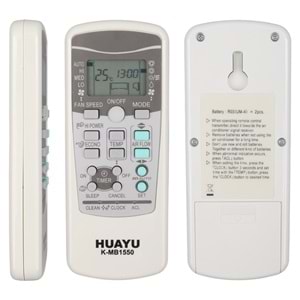 MITSUBISHI RKW502A200A UNIVERSAL KLİMA KUMANDASI 127110