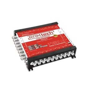 Ramtech Rt-10/12 Kaskatlı/Sonlu Uydu Santral MultiSwitch + Adaptör 130013