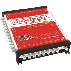 Ramtech Rt-10/20 Kaskatlı/Sonlu Uydu Santral MultiSwitch + Adaptör 130015