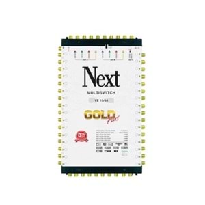 Next YE-10/64 Hybrid Sonlu ve Kaskatlı Bir Arada Gold Plus Multiswitch Uydu Santrali 130052