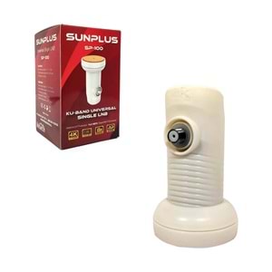 Sunplus SP-100 TEKLİ LNB (Single) 1Lİ LNB 0.1db 3D 4K UYUMLU