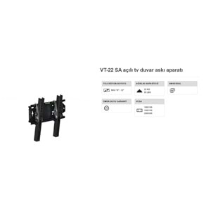 Vontech AÇILI ASKI APARATI 10 inç ile 32 inç Lcd Ledtv Kilitli VT-22 SA 221004