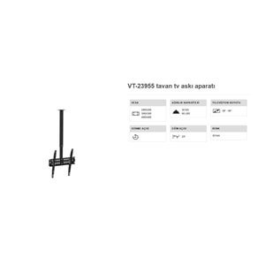 Vontech vt-23955 ULTRA HAREKETLİ TAVAN ASKI APARATI ÜNİVERSALDİR 223002