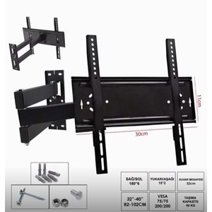 TEKİNİX 30X11 HAREKETLİ ÜÇ KOLLU 32