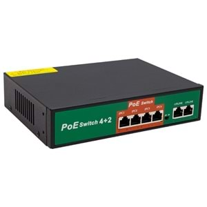 Rewel 72W 10/100 MBPS 4+2 PORT POE ETHERNET SWITCH 231035