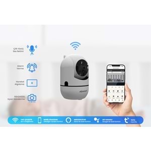 Alpsmart AS-680 IP 360 Derece Sesli ve Görüntülü Bebek Kamerası 231087