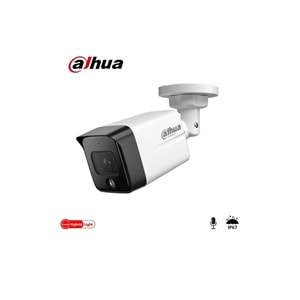 Dahua DH-IPC-HFW1431TC1-SA 4MP SESLİ IP KAMERA POE 3,6MM Bullet Kamera