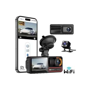 INOX X-604 Wifi 3 Kameralı Araç Kamerası 231175