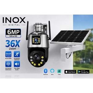 INOX X-215 4G DUAL (İKİ) LENS 36X 60WATT 30Mah SOLAR PANELLİ PTZ 231183