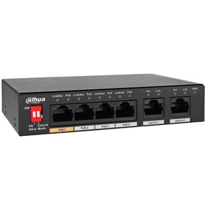 DAHUA PFS3006-4ET-60-V2 4FE PoE Port (60W), 2FE Uplink Switch 233085