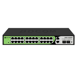 BDCOM S1500-24P2G2S PoE Switch 24-Port Gigabit PoE+ 2-Port Gigabit RJ45 + 2-Port Gigabit SFP