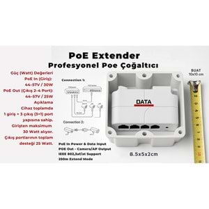 Poe Extender 1 Giriş 3 çıkış Poe Çoğaltıcı