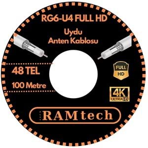 RAMtech RG-6/U UYDU ANTEN KABLOSU 100 METRE 48 tel 241008