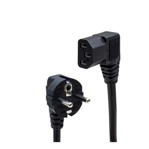 Power Kablo 90 Derece C7 3x1MM 1.8 Metre Güç Kablosu 243012