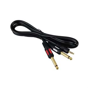 3.5 mm Stereo Erkek/2x6.3mm Mono Erkek 1.5 Metre Kablosu PM-4284 248088