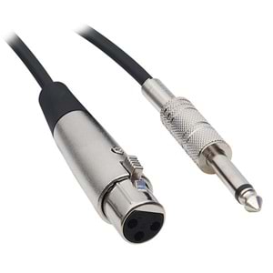 Mikrofon Ara Kablosu PM-2899 Hazır 6.3 Mm Erkek Jack - XLR Dişi Canon 5 Metre 248090