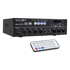 Magicvoice MV-510 50 Watt Usb-SD-Bluetooth 2 Bölgeli Hat Trafolu Anfi 250015
