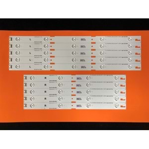 Arçelik Beko Grundig Tv LED BAR 10 lu takım 5x37,2 cm 5x47,8 cm uyumlu tv kodları GRUNDIG 43 VLE 5537 BG 43 VLE6565, BEKO B43L 5531 4W2, ARÇELİK A43L 5531 4B2, 43 CLE 6645 284117-C3