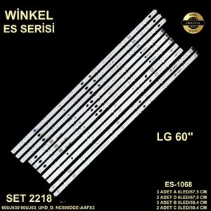 Arçelik beko Tv LED BAR 60 inç 10 lu takım uyumlu tv kodları 60UJ6050 , 60UJ634V , 60UJ6300 NC600DGE AAFXC , NC600DGE AAFX3 284259-C15