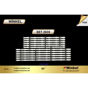 Samsung Tv LED BAR 55 inç 12 li takım 6x6m 49,6 cm 6x8 64 cm uyumlu tv kodları UE55JU6070/UA55KU6000/UA55KU7000/UE55KU SERİSİ/UE55D7000 UE55JU6070U UE55JU6470U UE55JU6570U UE55JU6610U UE55JU7000T UE55JU7500T UE55KU7350U UE55MU7350U 284281-f6