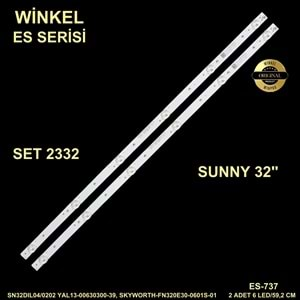 Sunny Tv LED BAR 32 inç 2li takım 2x59,2 cm 6 mercek 284439-N1