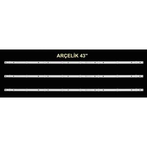 arçelik beko altus Tv LED BAR 43 inç 3lü takım 3x84,6 8 mercekli 284444-N6