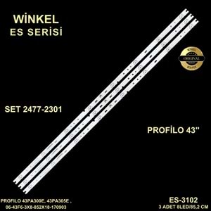 profilo Tv LED BAR inç 3lü takım 3x85,2 8 mercekli 284445-N7