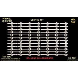 Vestel Tv LED BAR 55 inç 12 Li Takım 12 X 59,3 CM 7 Mercek 284578 - S13